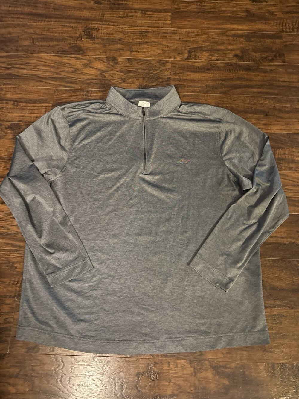 Greg Norman Long Sleeve 1/4 Zip Mens XXL Gray Golf Outdoor Performance New